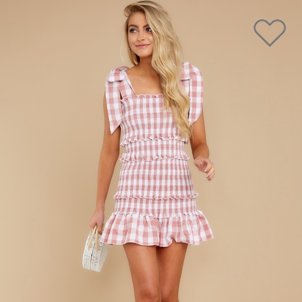 RedDress Right About You Gingham Dress